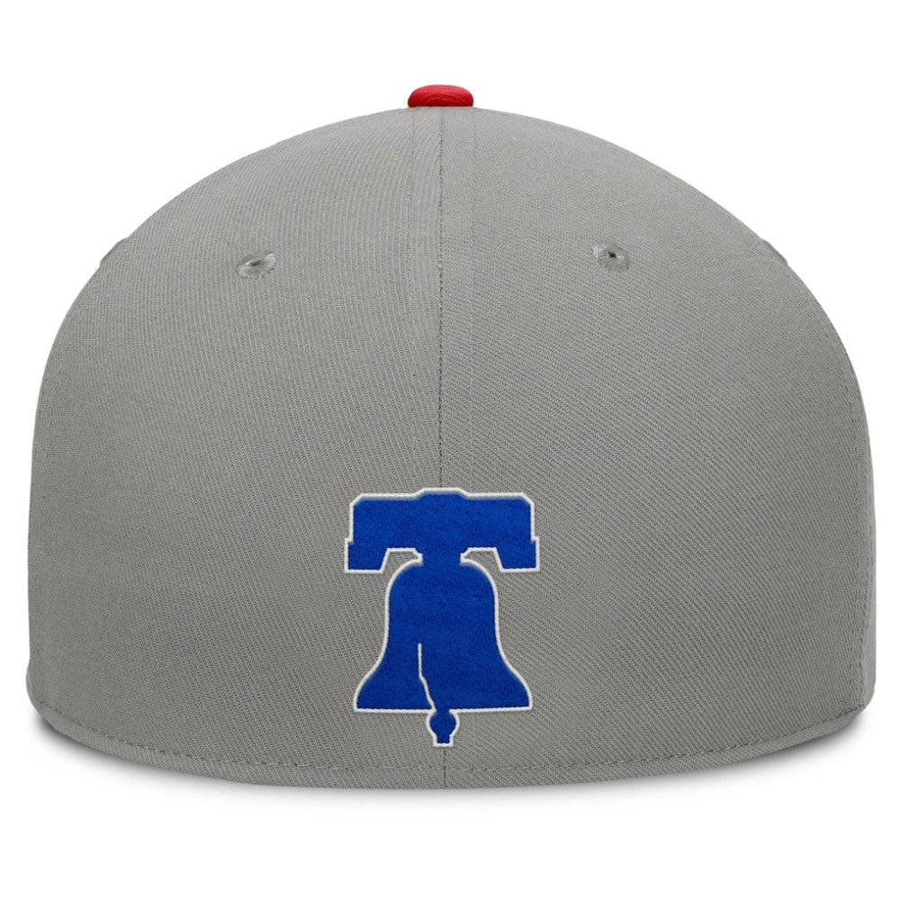 Philadelphia Phillies Clubhouse Dugout Fitted Hat - Gray/Red