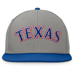 Texas Rangers Clubhouse Dugout Fitted Hat - Gray/Royal