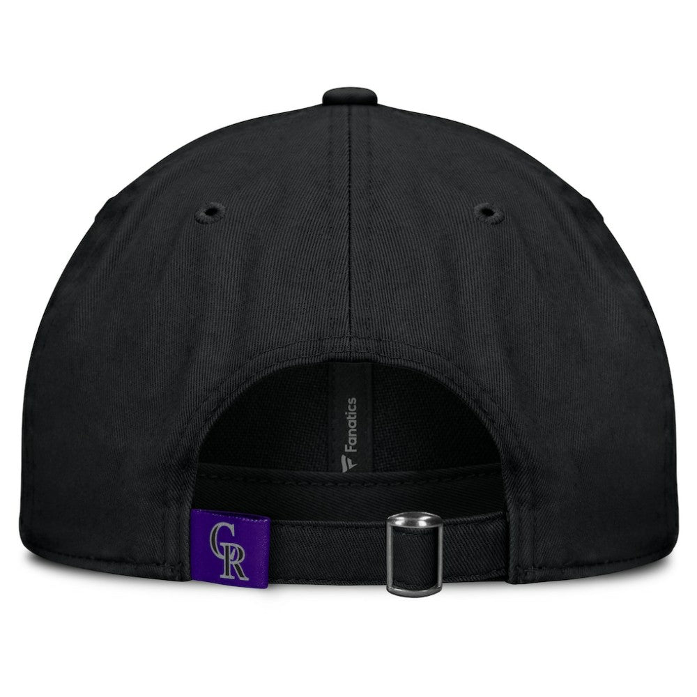 Colorado Rockies Women's Fly Out Adjustable Hat - Black