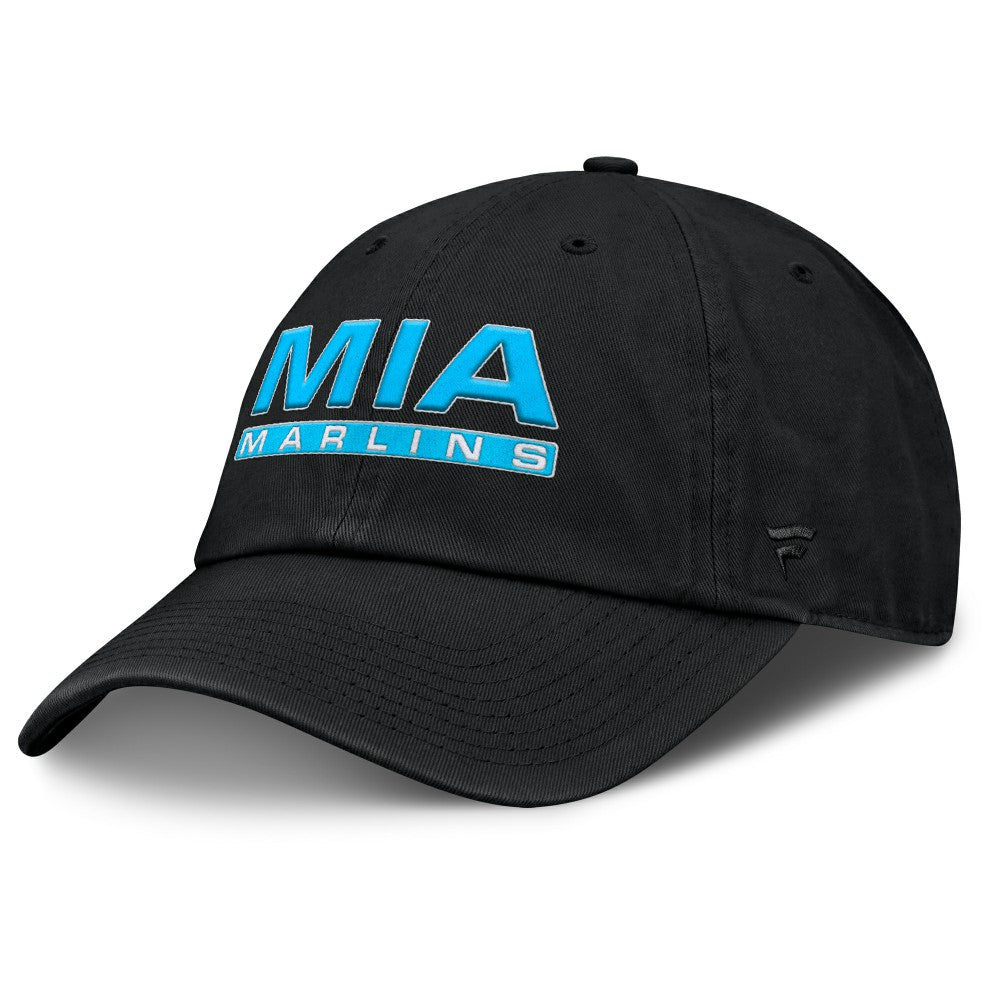 Miami Marlins Women's Fly Out Adjustable Hat - Black