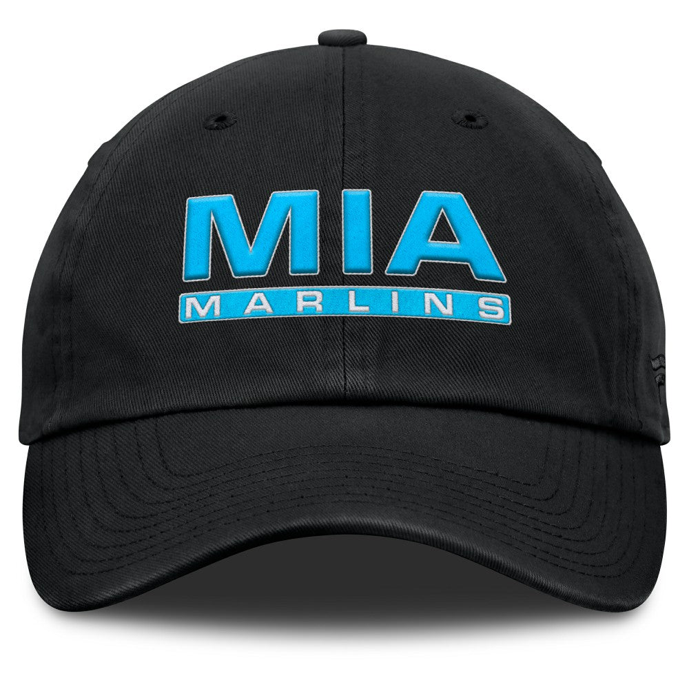 Miami Marlins Women's Fly Out Adjustable Hat - Black