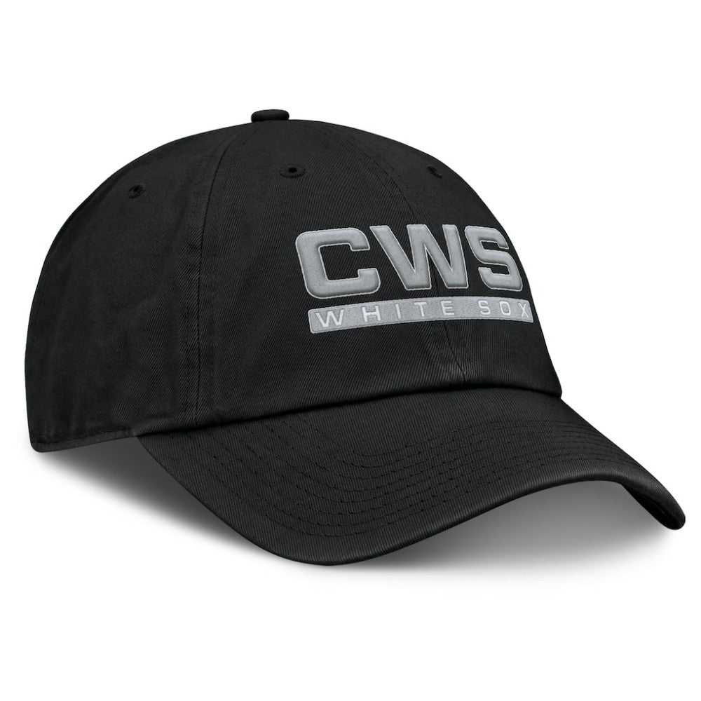 Chicago White Sox Women's Fly Out Adjustable Hat - Black