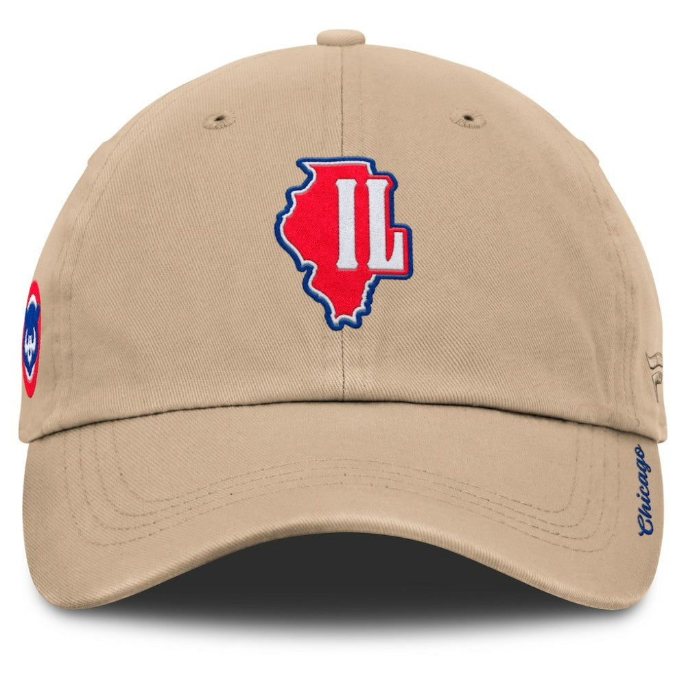 Chicago Cubs Women's Cooperstown Collection Adjustable Hat - Tan