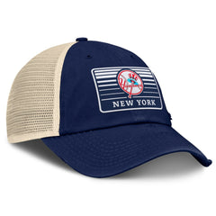 New York Yankees Cooperstown Collection Eastbound Mesh Adjustable Hat - Navy/Natural