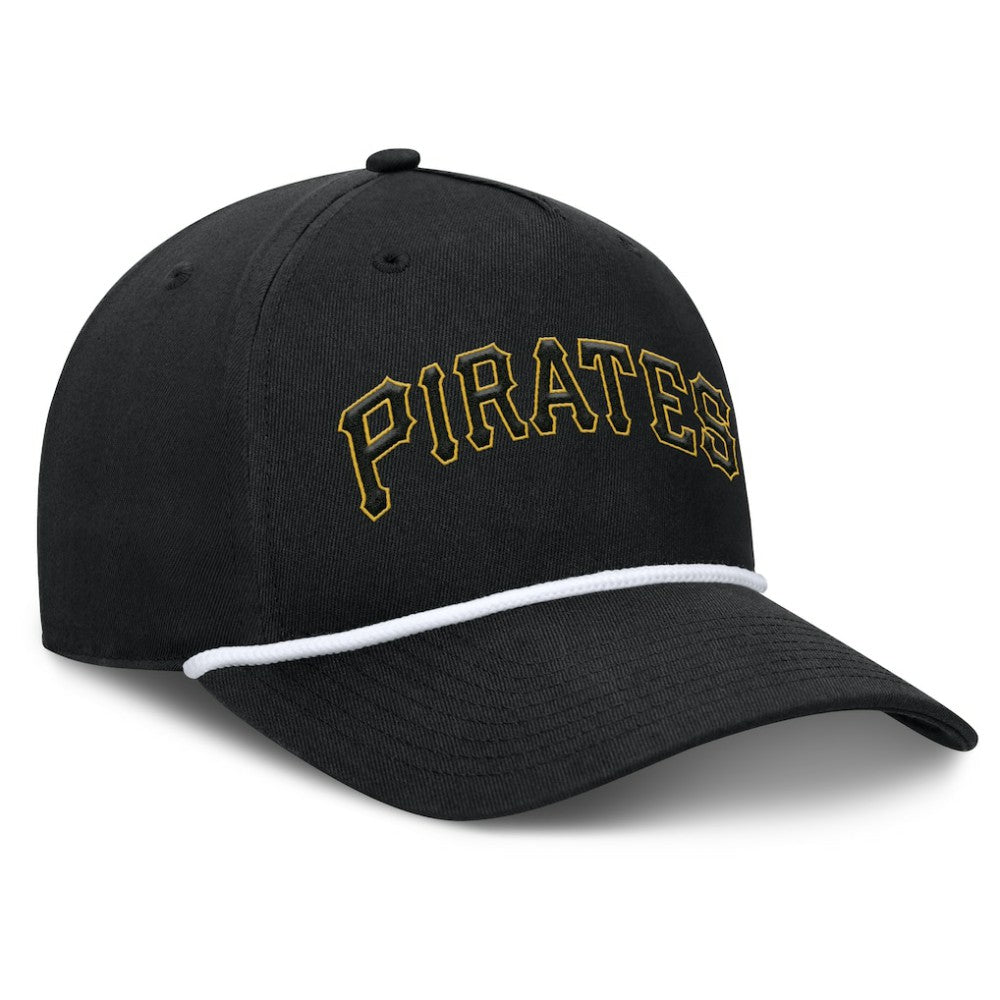 Pittsburgh Pirates Clubhouse Foul Ball A-Frame Adjustable Hat - Black