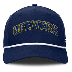 Milwaukee Brewers Clubhouse Foul Ball A-Frame Adjustable Hat - Navy