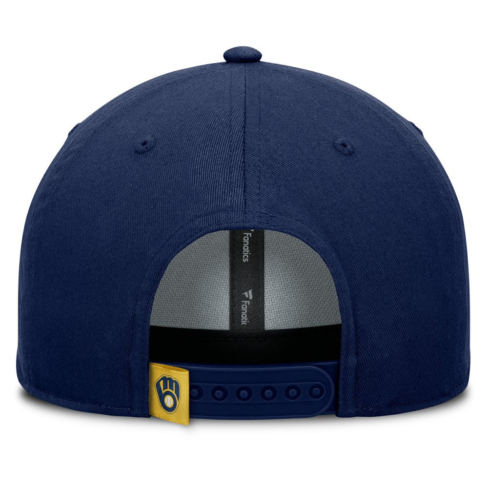 Milwaukee Brewers Clubhouse Foul Ball A-Frame Adjustable Hat - Navy