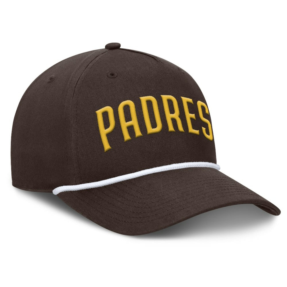 San Diego Padres Clubhouse Foul Ball A-Frame Adjustable Hat - Brown