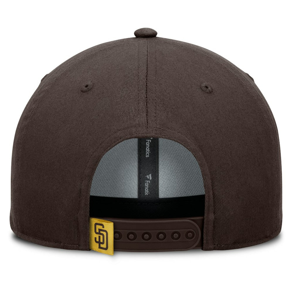 San Diego Padres Clubhouse Foul Ball A-Frame Adjustable Hat - Brown