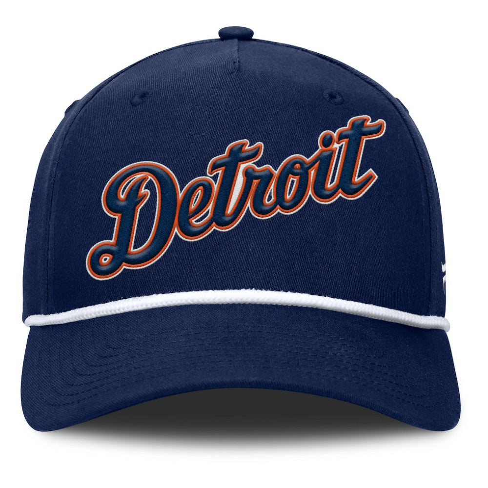 Detroit Tigers Clubhouse Foul Ball A-Frame Adjustable Hat - Navy