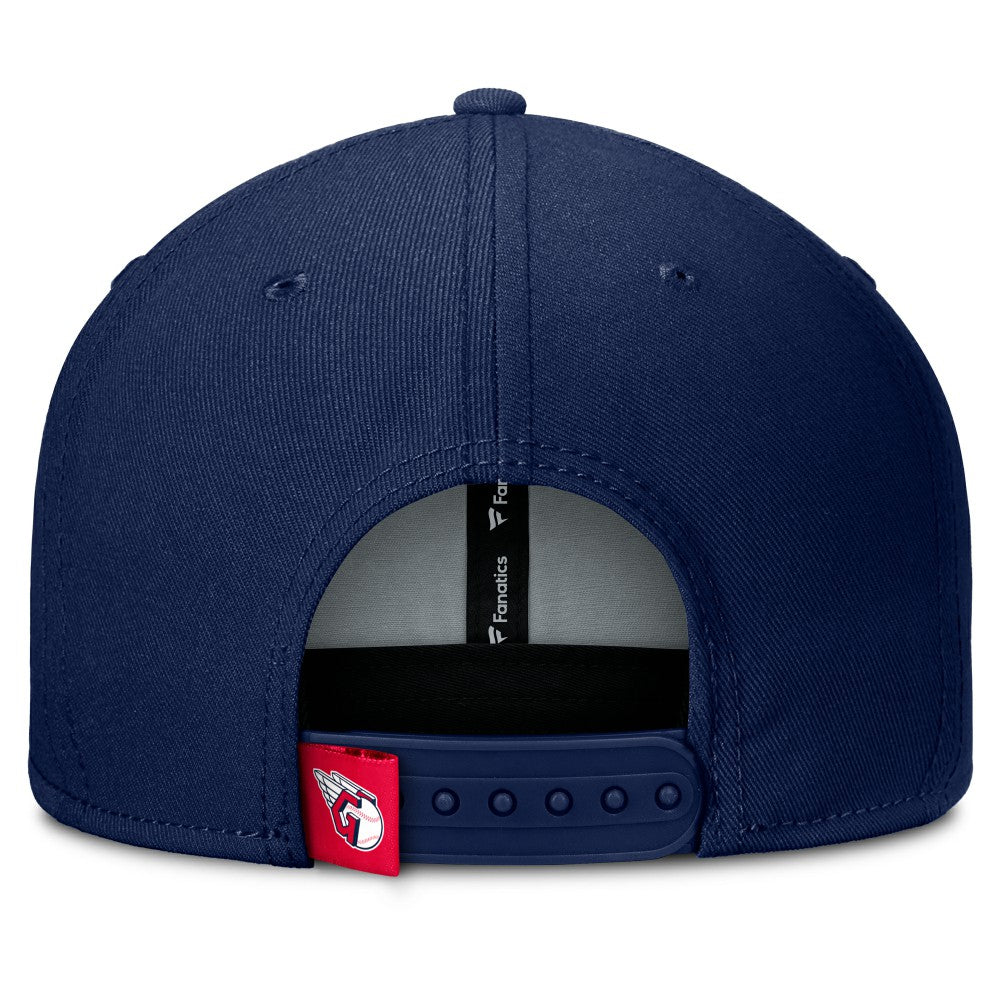 Cleveland Guardians Clubhouse Splitter Snapback Hat - Navy/Red