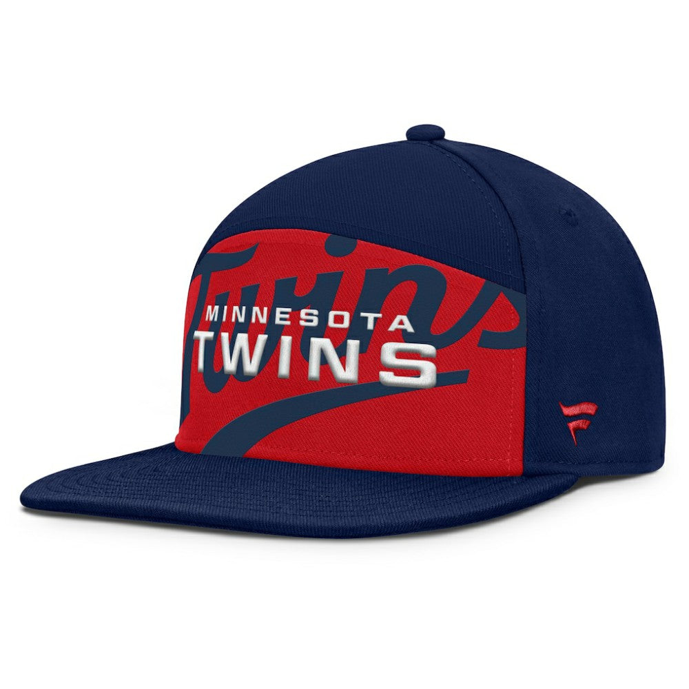 Minnesota Twins Clubhouse Splitter Snapback Hat - Navy/Red