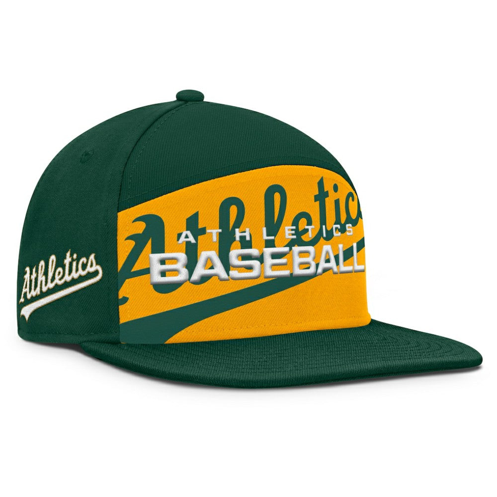 Athletics Clubhouse Splitter Snapback Hat - Green/Gold