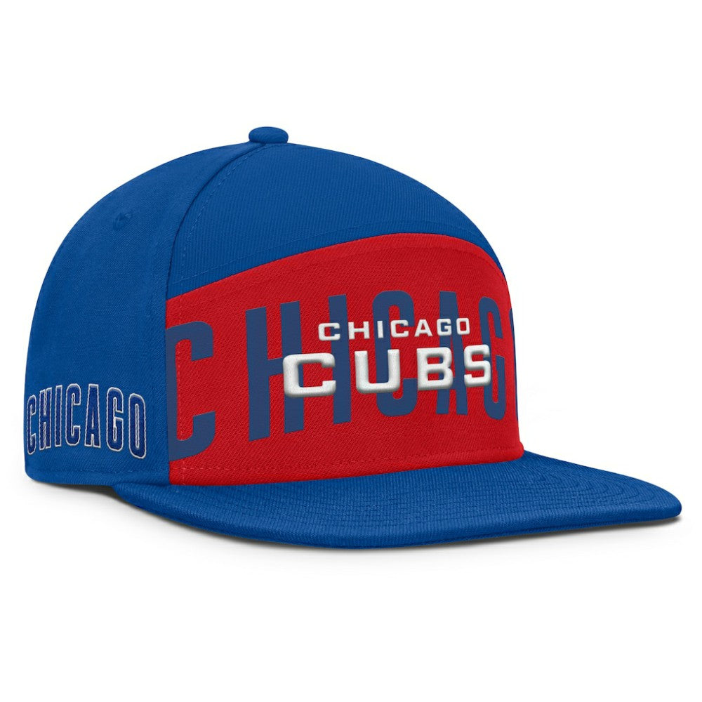 Chicago Cubs Clubhouse Splitter Snapback Hat - Royal/Red