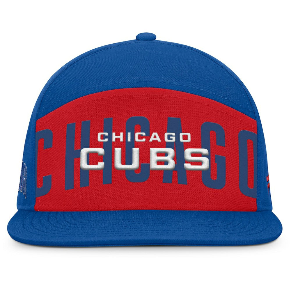 Chicago Cubs Clubhouse Splitter Snapback Hat - Royal/Red