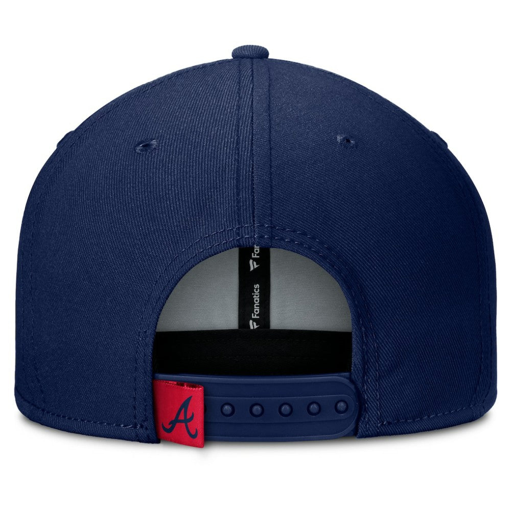 Atlanta Braves Clubhouse Splitter Snapback Hat - Navy/Red