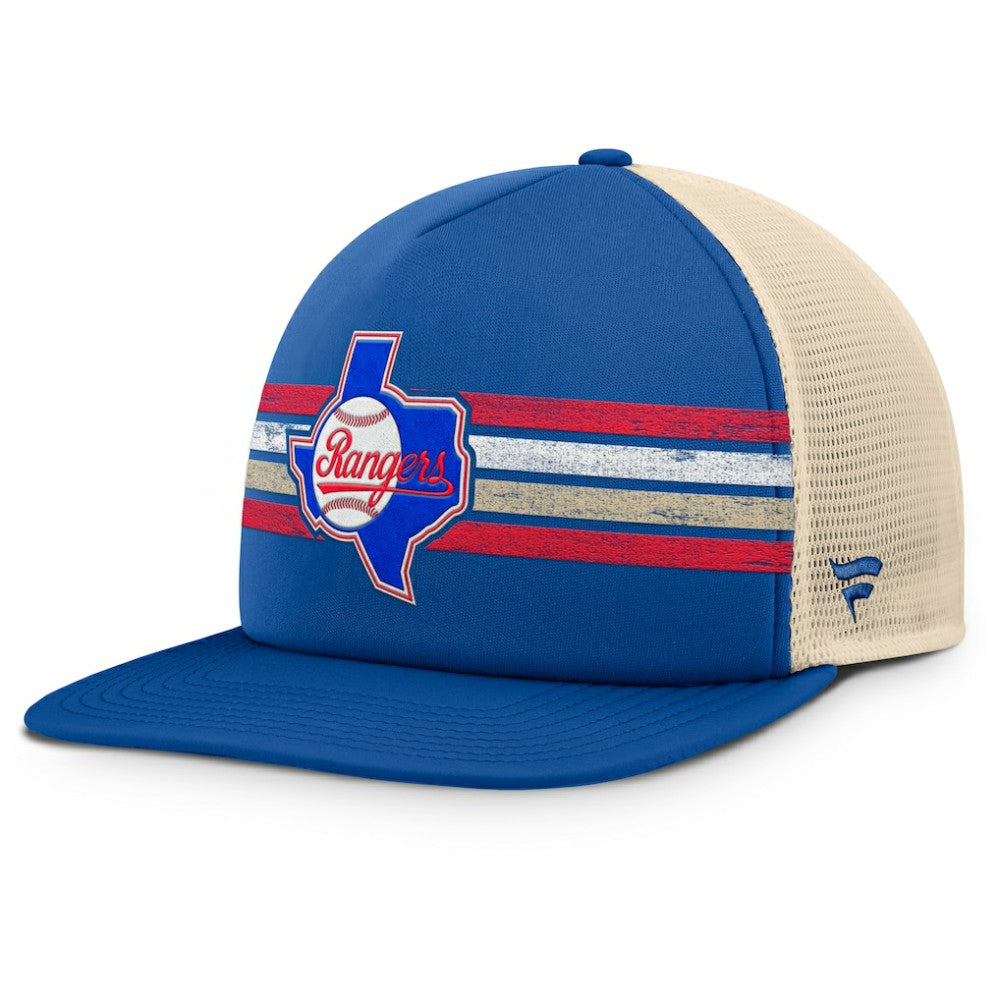Texas Rangers Cooperstown Collection Powers Snapback Hat - Royal/Natural