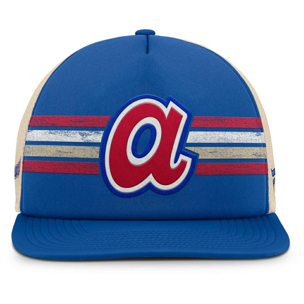 Atlanta Braves Cooperstown Collection Powers Snapback Hat - Royal/Natural