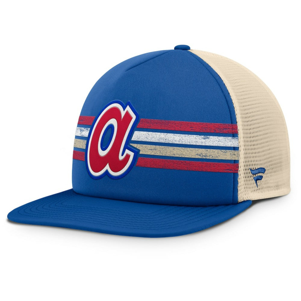 Atlanta Braves Cooperstown Collection Powers Snapback Hat - Royal/Natural