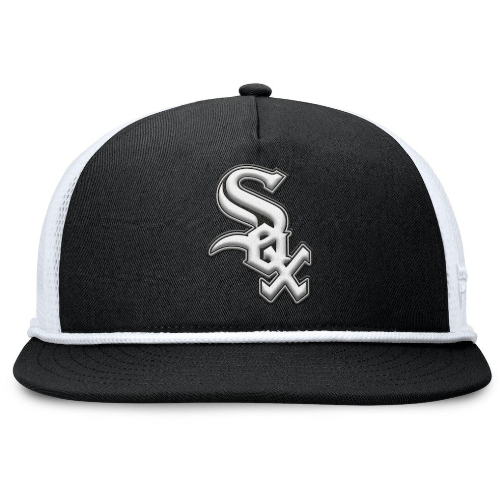 Chicago White Sox Clubhouse Change Up Snapback Hat - Black/White