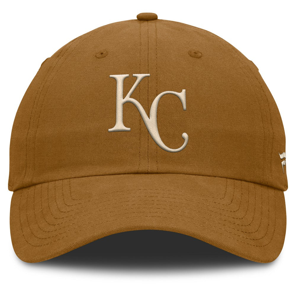 Kansas City Royals Act Natural Chopper Adjustable Hat - Brown