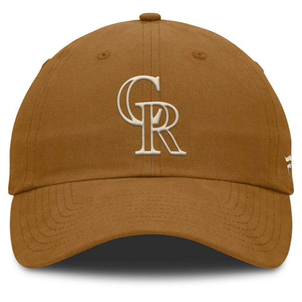 Colorado Rockies Act Natural Chopper Adjustable Hat - Brown