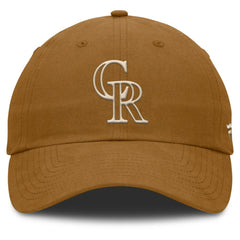 Colorado Rockies Act Natural Chopper Adjustable Hat - Brown
