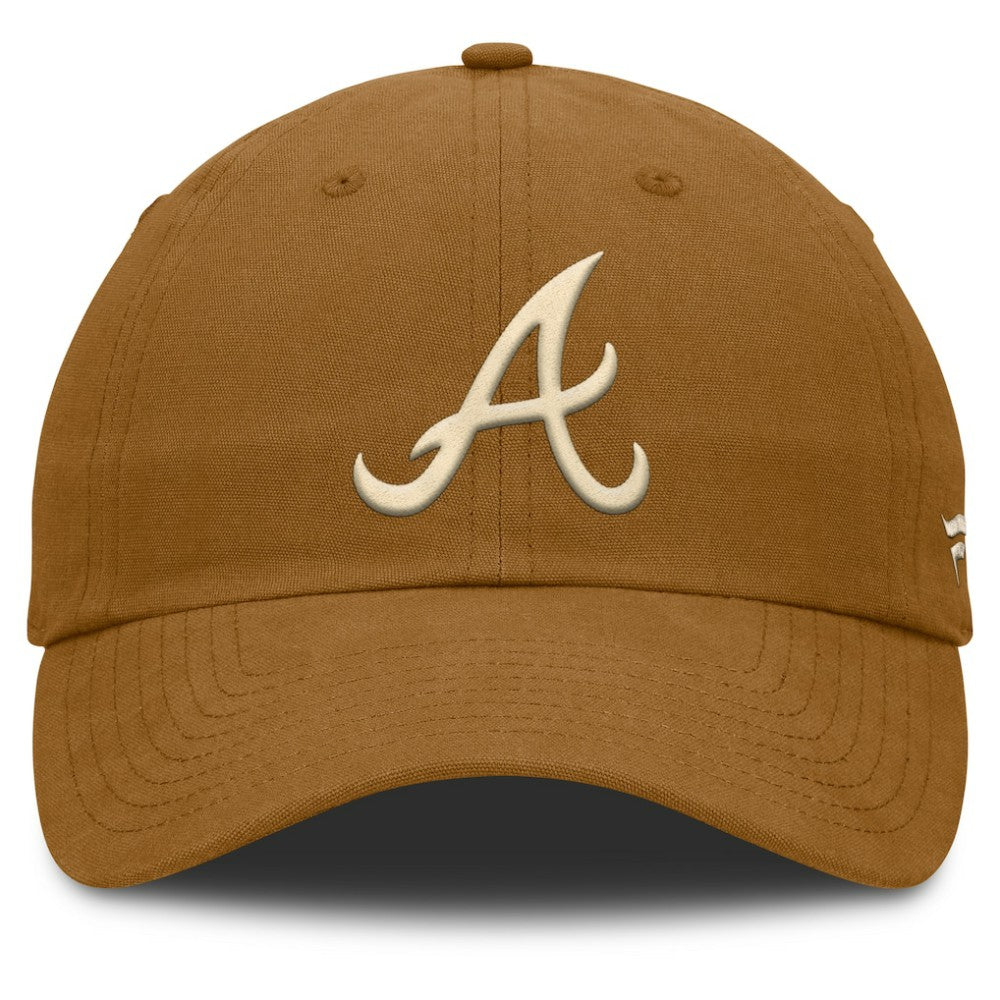 Atlanta Braves Act Natural Chopper Adjustable Hat - Brown