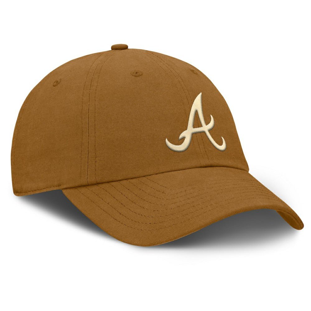 Atlanta Braves Act Natural Chopper Adjustable Hat - Brown