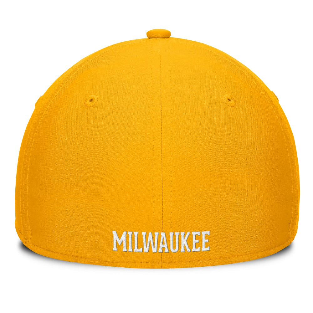 Milwaukee Brewers Core Flex Hat - Gold