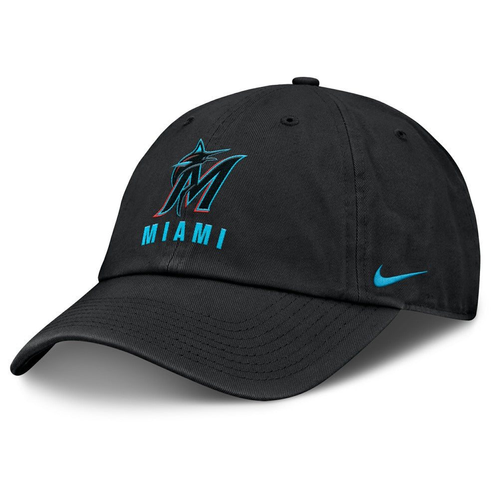 Miami Marlins Club Adjustable Hat - Black | Nike