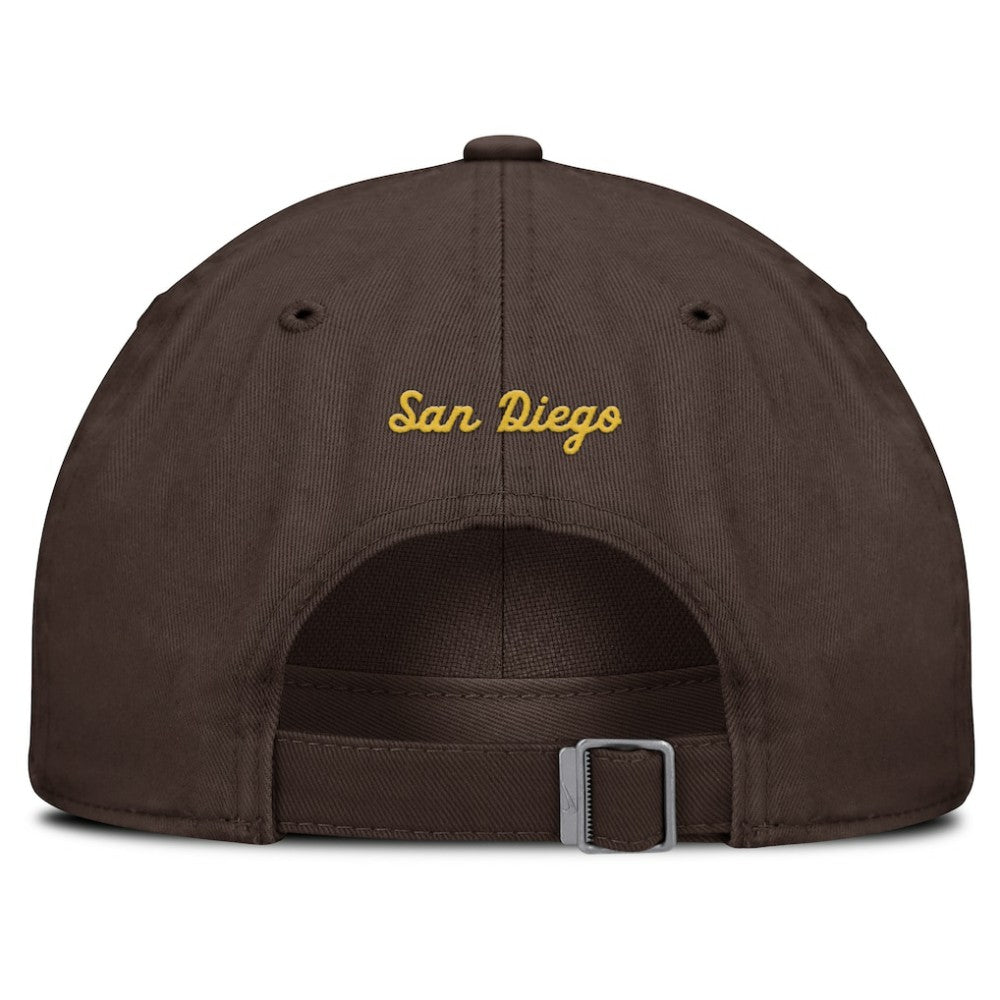 San Diego Padres Club Adjustable Hat - Brown | Nike