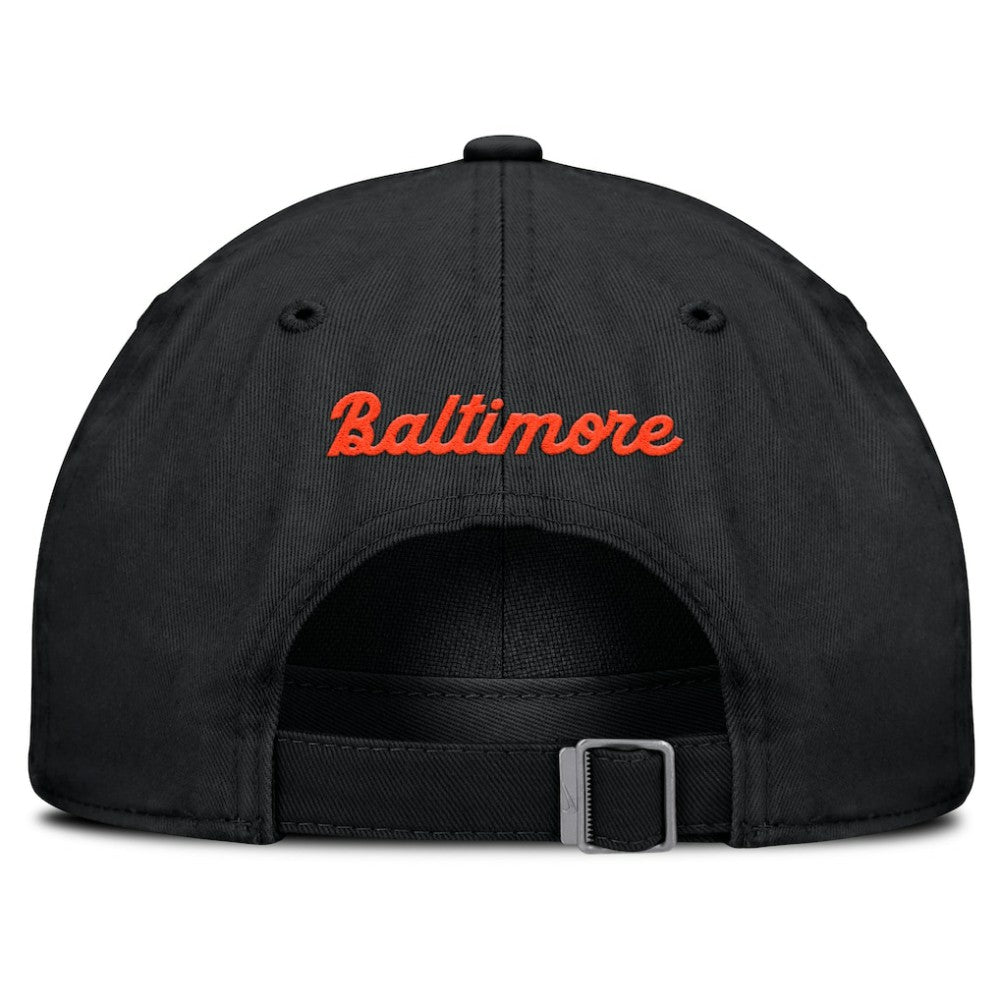 Baltimore Orioles Club Adjustable Hat - Black | Nike