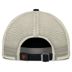 San Francisco Giants Cooperstown Collection Club Trucker Adjustable Hat - Black/Natural | Nike