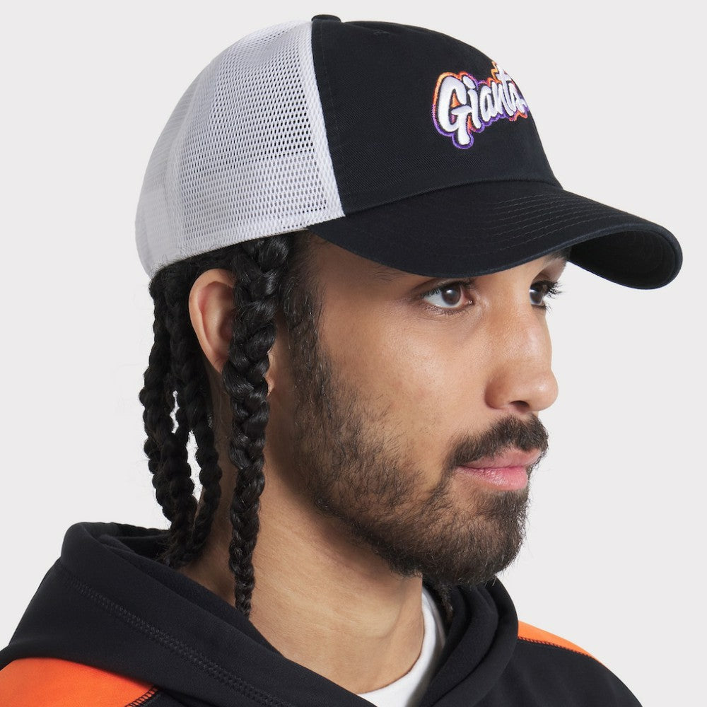 San Francisco Giants Unisex 2025 City Connect Club Adjustable Trucker Hat -  Black/White | Nike