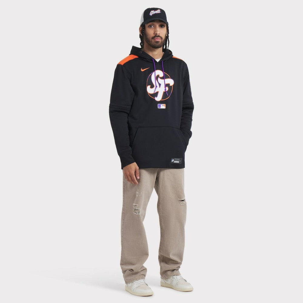 San Francisco Giants Unisex 2025 City Connect Club Adjustable Trucker Hat -  Black/White | Nike