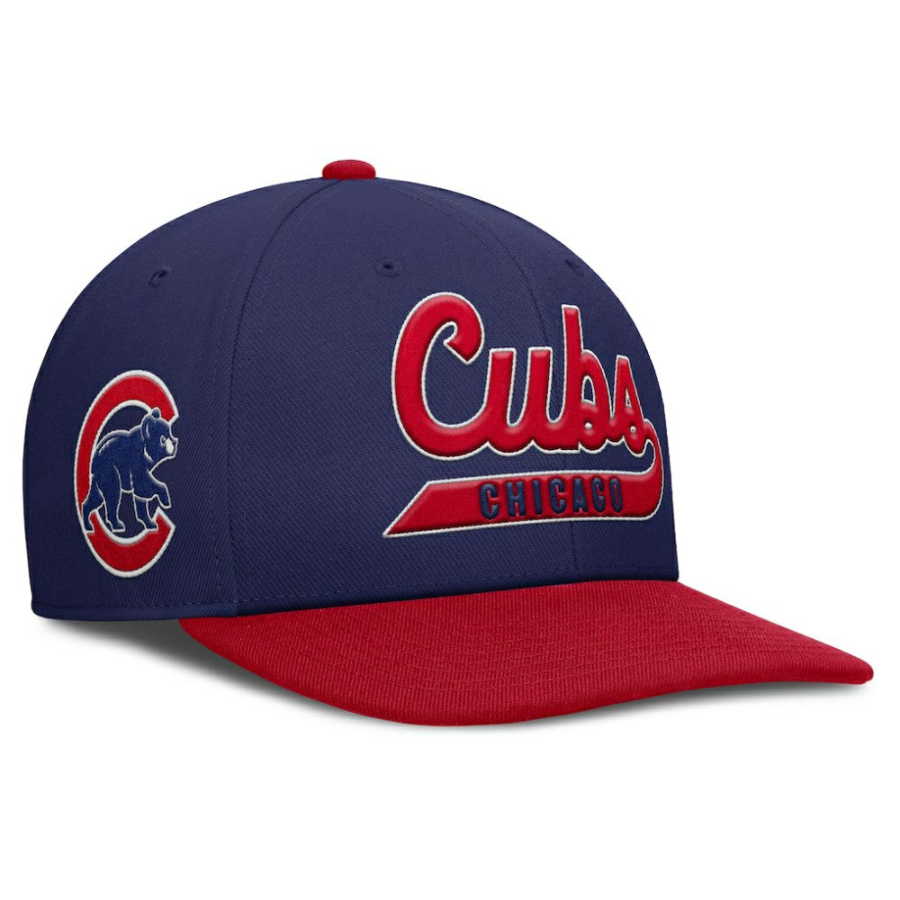Chicago Cubs Pro Performance Snapback Hat - Royal/Red | Nike