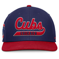 Chicago Cubs Pro Performance Snapback Hat - Royal/Red | Nike
