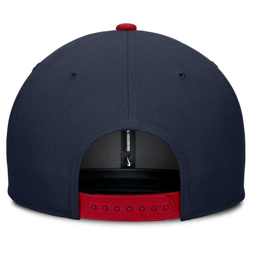 Cleveland Guardians Pro Performance Snapback Hat - Navy/Red | Nike