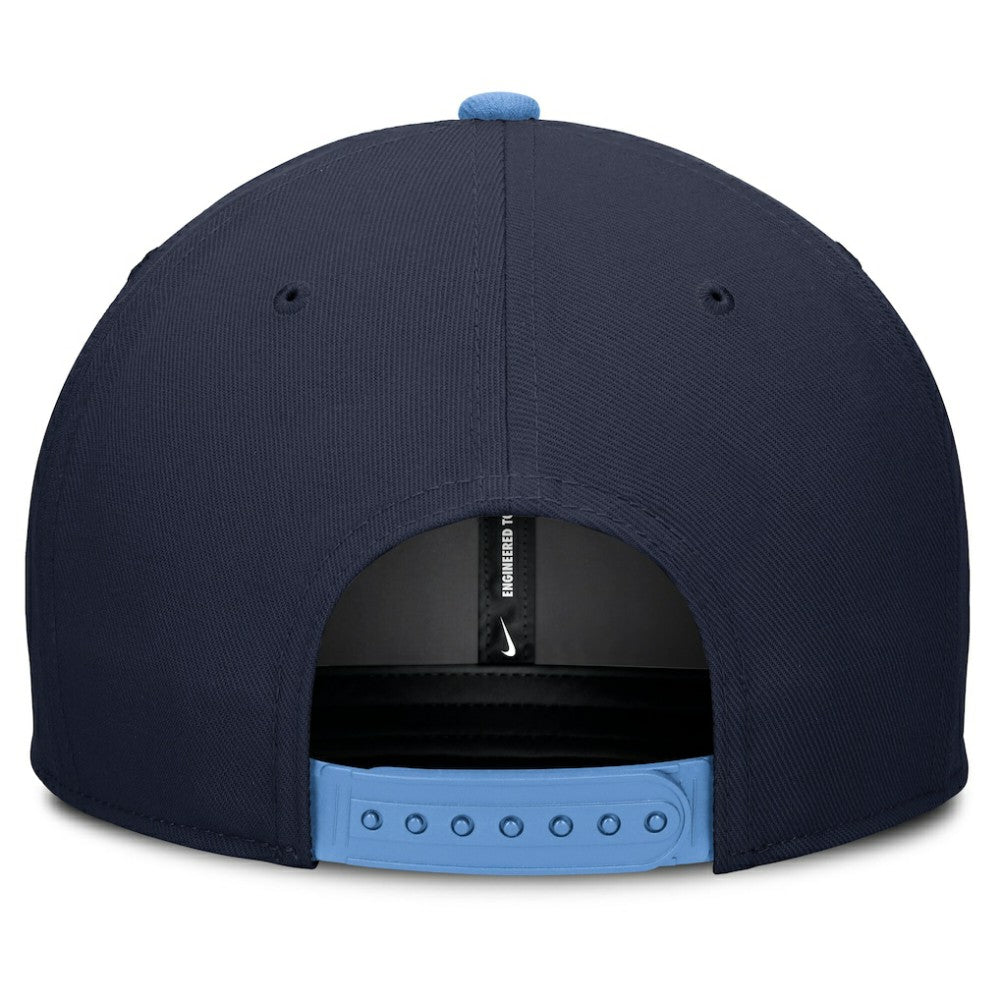 Tampa Bay Rays Pro Performance Snapback Hat - Navy/Light Blue | Nike
