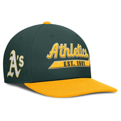 Athletics Pro Performance Snapback Hat - Green/Gold | Nike