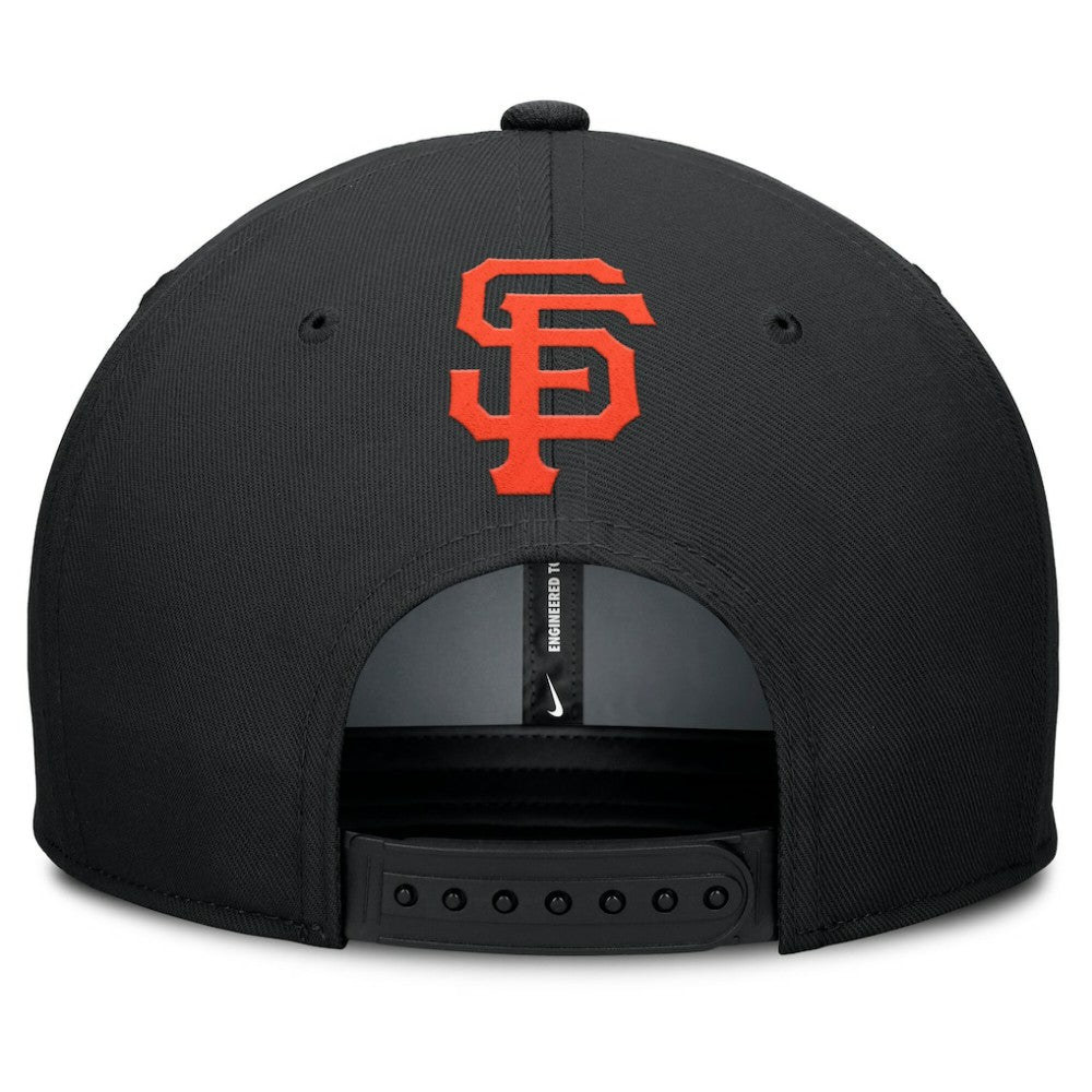 San Francisco Giants Pro Performance Snapback Hat - Gray/Black | Nike