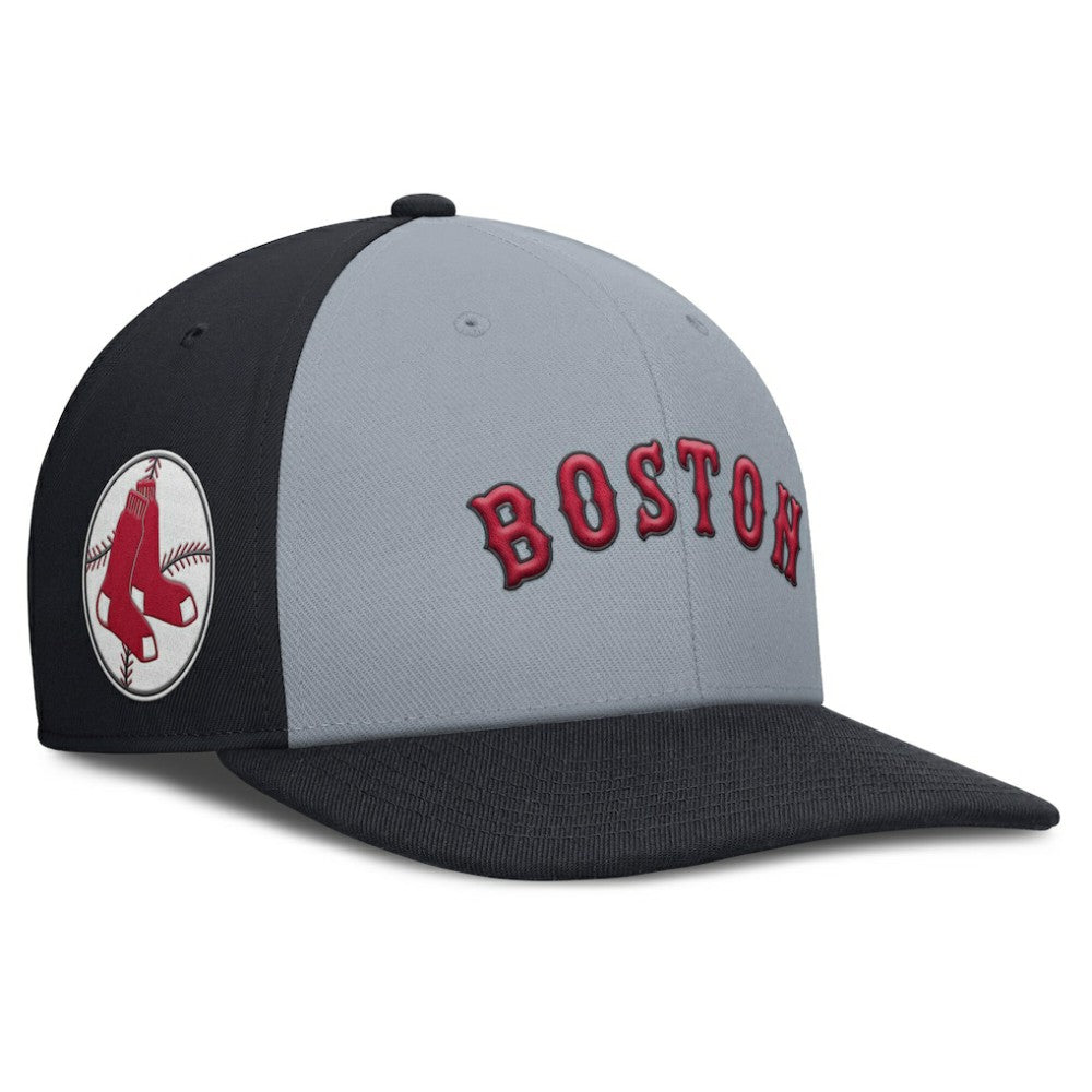 Boston Red Sox Pro Performance Snapback Hat - Gray/Navy | Nike