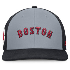 Boston Red Sox Pro Performance Snapback Hat - Gray/Navy | Nike