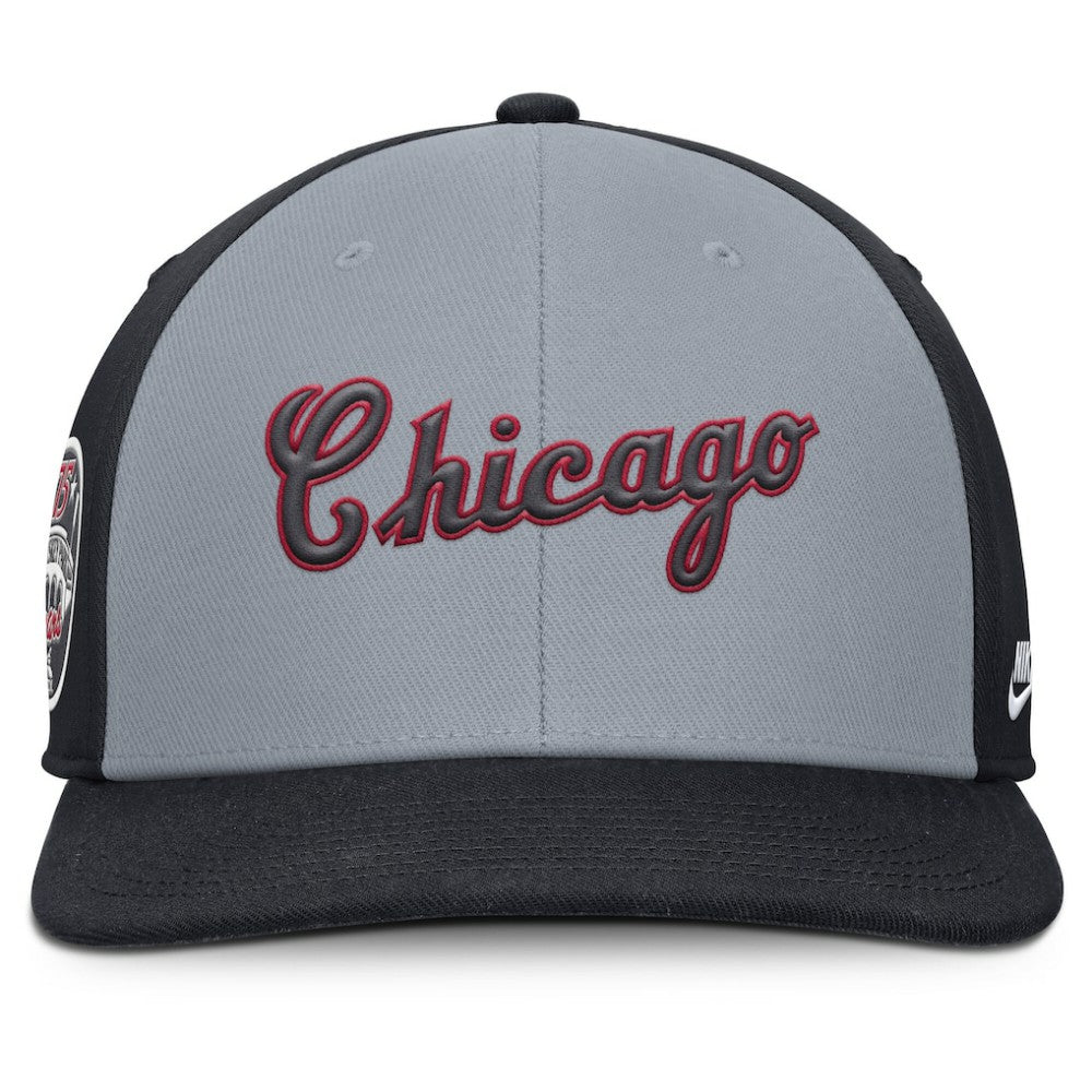 Chicago White Sox Pro Performance Snapback Hat - Gray/Navy | Nike