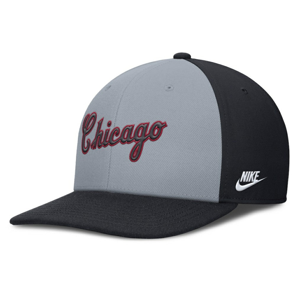 Chicago White Sox Pro Performance Snapback Hat - Gray/Navy | Nike