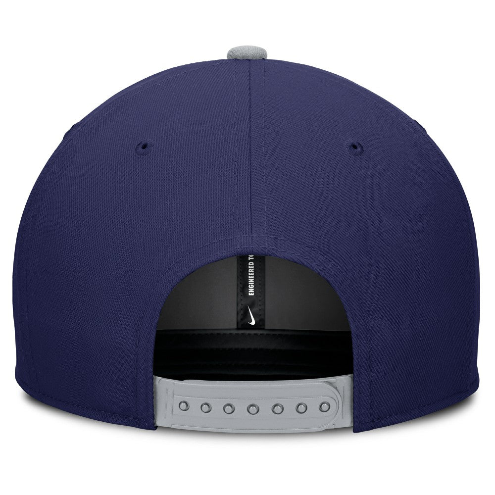 Los Angeles Dodgers Pro Performance Snapback Hat - Navy/Gray | Nike