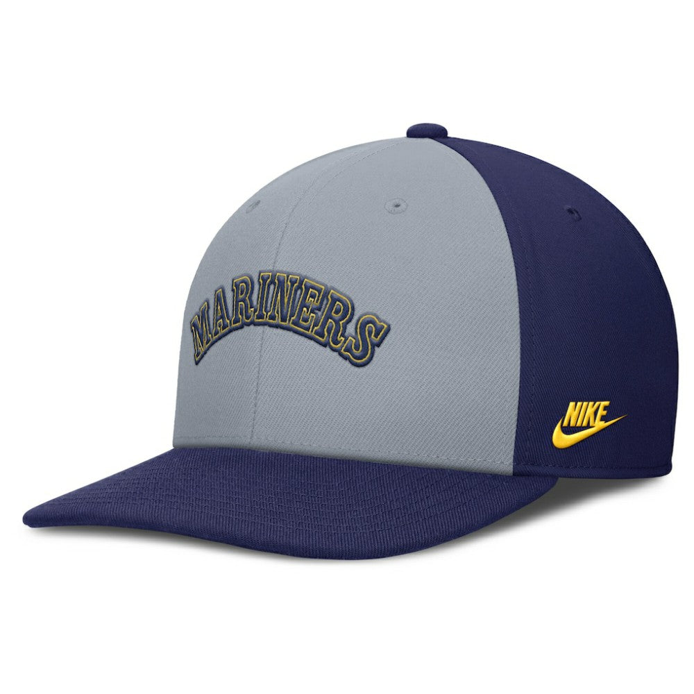 Seattle Mariners Pro Performance Snapback Hat - Gray/Navy | Nike