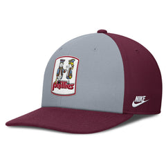 Philadelphia Phillies Pro Performance Snapback Hat - Gray/Burgundy | Nike