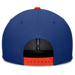 New York Mets Pro Performance Snapback Hat - Royal/Orange | Nike